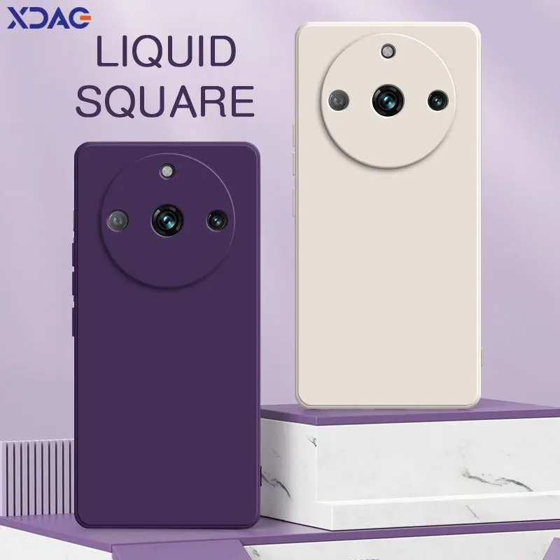 Оригинальный квадратный жидкий силиконовый чехол для Realme 11 Pro Plus 5G Защитная камера 360 Ударопрочный Мягкий чехол для телефона Realme11 11Pro