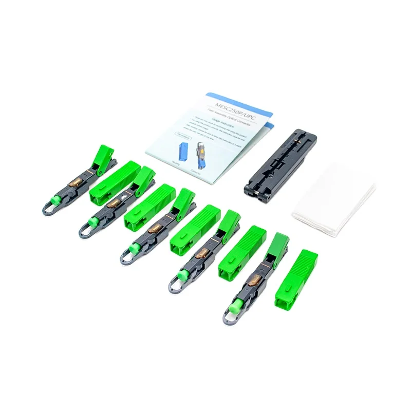 

UNIKIT ESC250P SC APC Fast Connector Mechanical Fiber Optic Fast Pre-polish No-Polish Connector