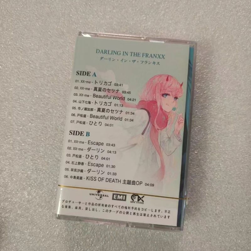 Аниме-альбом DARLING in The FRANXX: Музыкальная кассета Асами Тачибаны, сборник лучших хитов, EP Vol.1, кассеты, косплей, Walkman, автомобильные саундтреки, бокс-сет (art.: 3920da534f3fb) - 3920da534f3fb