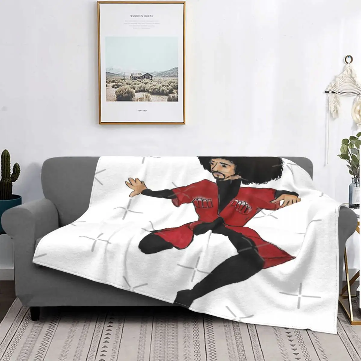 

Manta de bailarina hawaiana, colcha para cama a cuadros, cubierta de lino para playa, manta con capucha a cuadros en el sofá