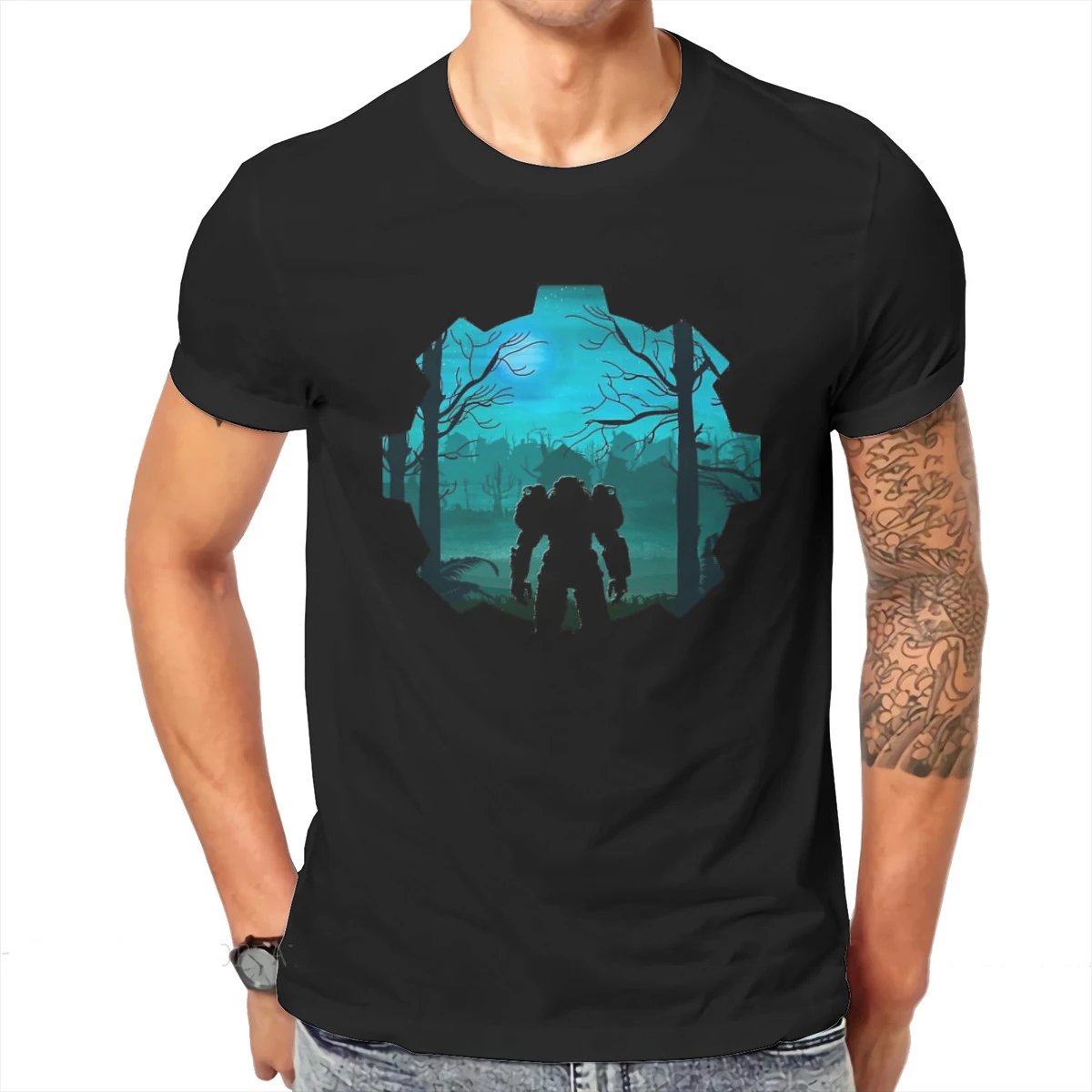 

Fallout Game Classic TShirt Men Gothic Loose O-neck Cotton T Shirt Harajuku Streetwear Tees