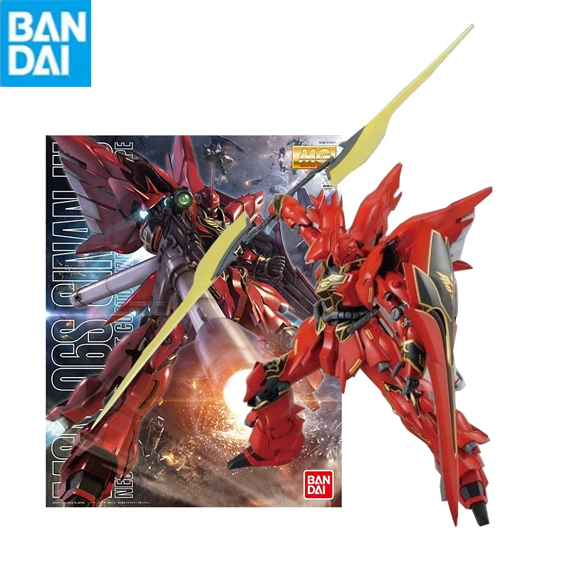 

Bandai Gunpla Mg 1/100 Msn-06S Sinanju Gundam Сборная модель Высококачественный коллекционный робот наборы фигурки модели игрушки подарок для детей