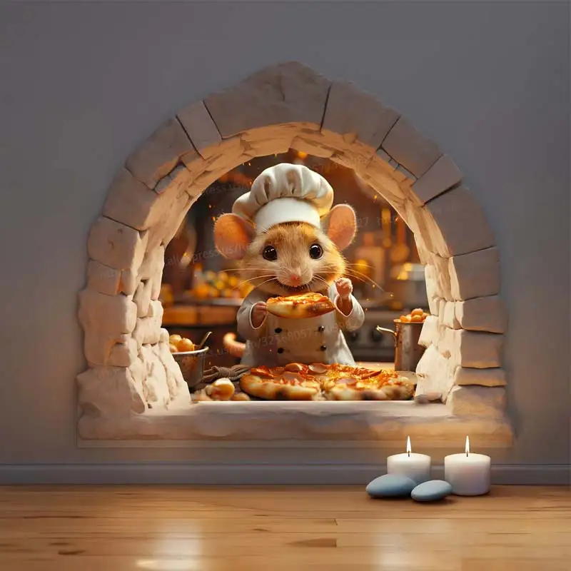 Наклейка на стену Chef Mouse M1082