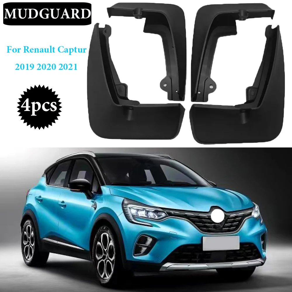 

4 шт. новое обновление для Renault Captur 2019 2020 2021 Автомобильные Брызговики против брызг защита от загрязнений передний задний брызговик автомобил...