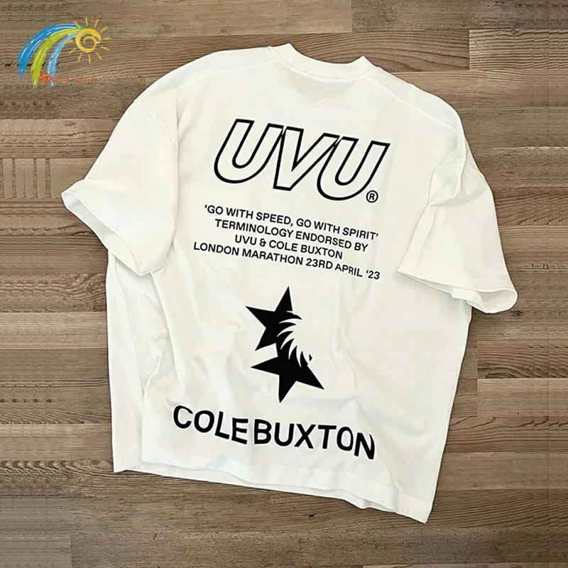 

White Black Casual Oversized CB Tee Top High Quality Slogan Logo Printing Buxton Pocket T Shirt For Men Women Short Sleeve