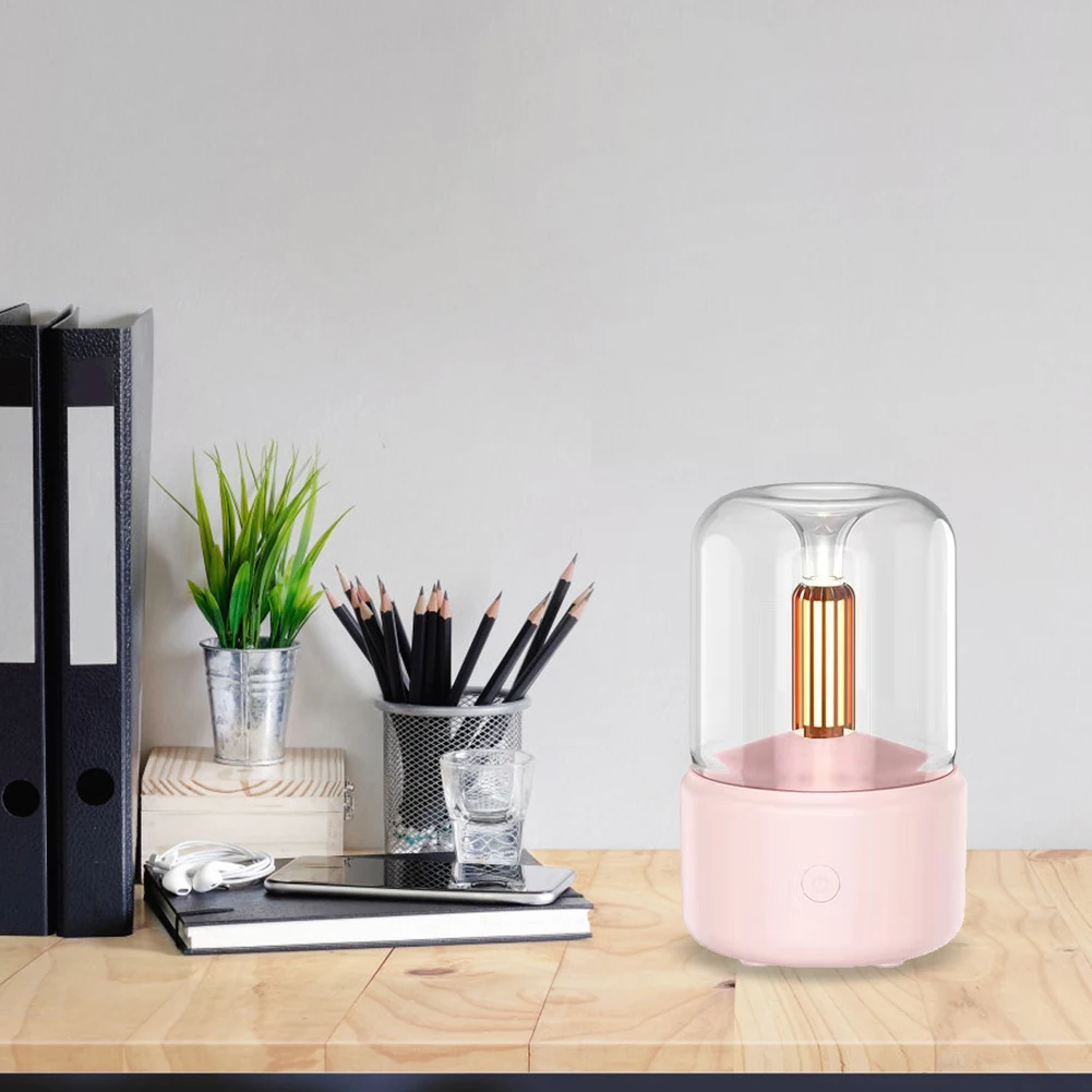 

LED Night Light Aromatherapy Machine Water Cut-Off Protection Cool Mist Maker Timed Shutdown Automatic Power Off for Home Office
