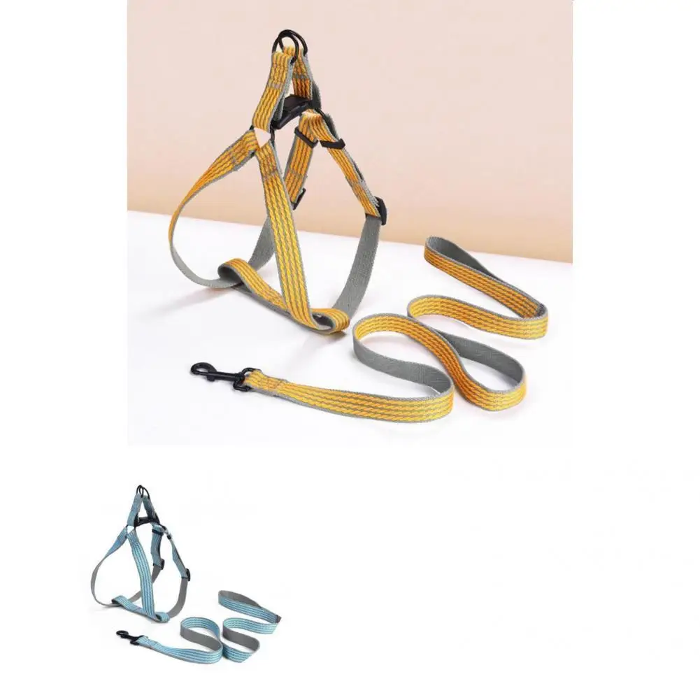 

Dog Chest Strap Flexible Colorfast Small Medium Pet Dog Puppy Traction Rope Dog Harness Leash Dog Traction Rope