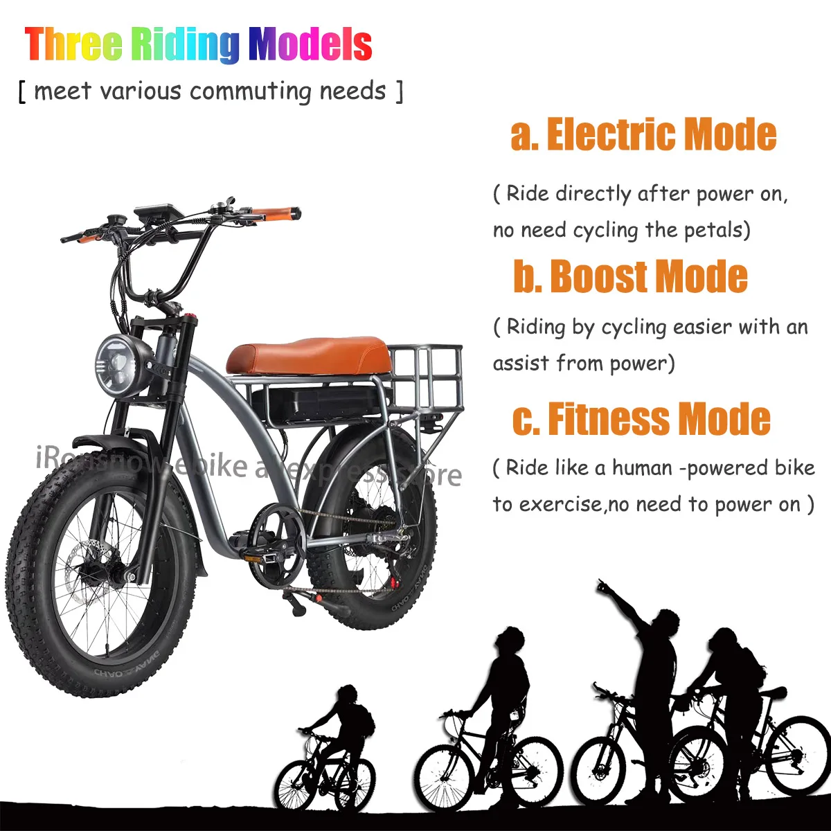 Duty Free SMLRO Retro Cargo Electric Bike 48V 1000W 2000W Dual Motor Ebike 18AH MTB 20inch Fat Tire Motorcycle Bicycle E5 Velo
