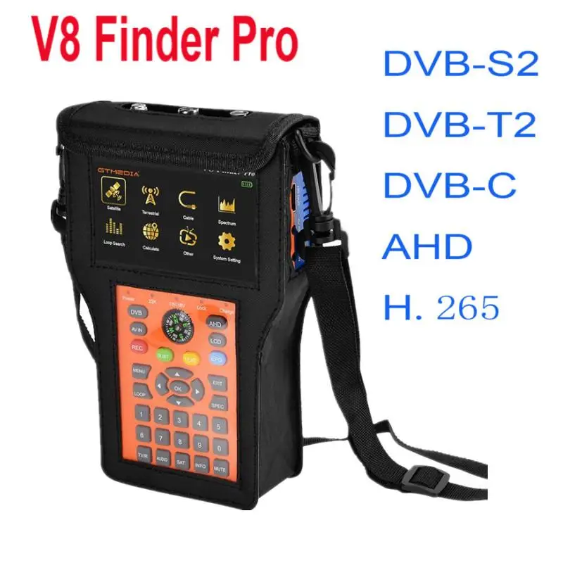 

GTmedia V8 Finder 2 DVB-S2/S2X H.265 Satellite Meter Satellite Finder than V8 FINDER PRO vs satlink ST-5150 ws-6933