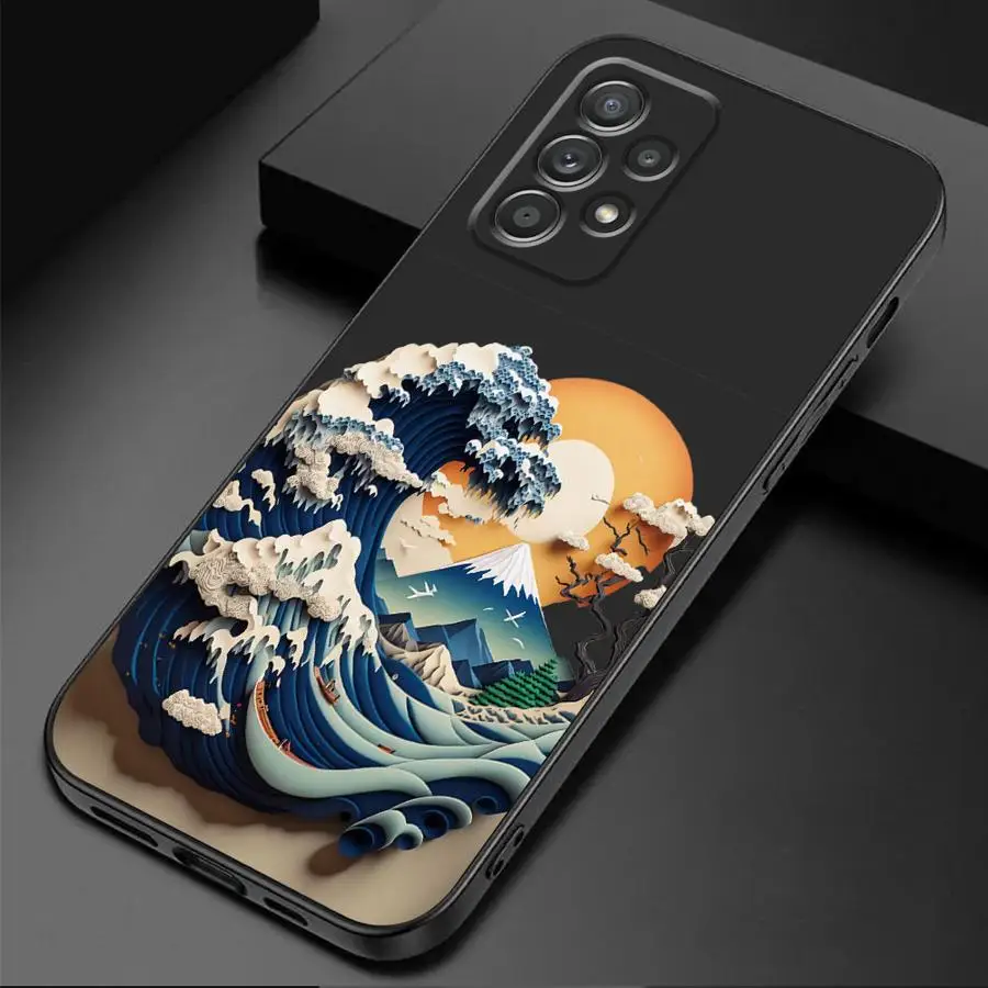 Summer Sky Suspension phone Case for Samsung A51 A52 A71 A72 4G 5G A52s A53 A54 A55 A73 A21s A31 A41 A16 A50 A50s A70 A70s