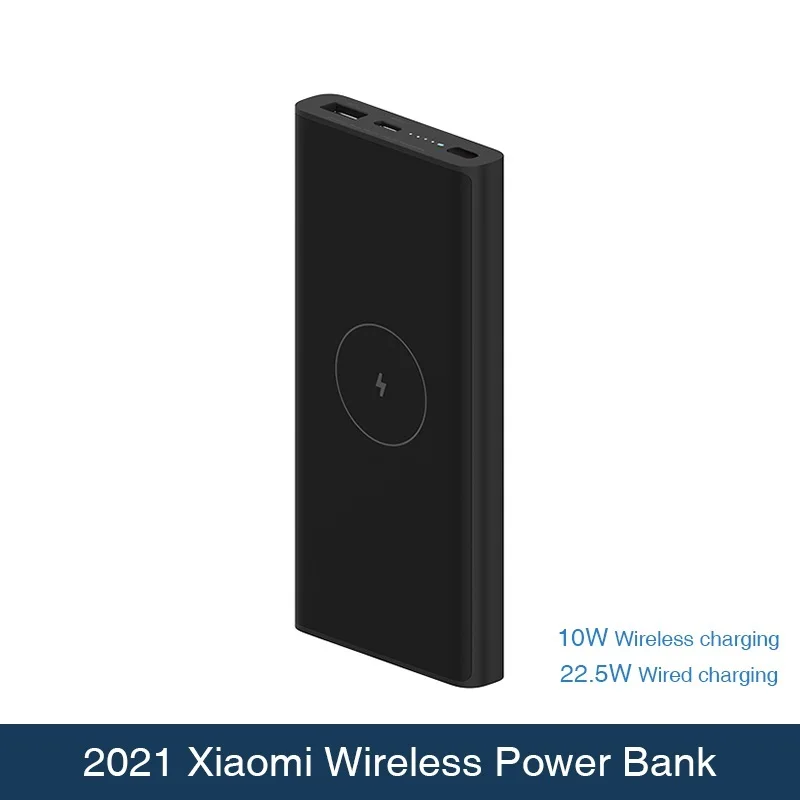 

Беспроводной внешний аккумулятор Xiaomi 10000 мАч WPB15PDZM USB C Mi, внешний аккумулятор 10000 10 Вт, беспроводное зарядное устройство Qi, портативная заряд...
