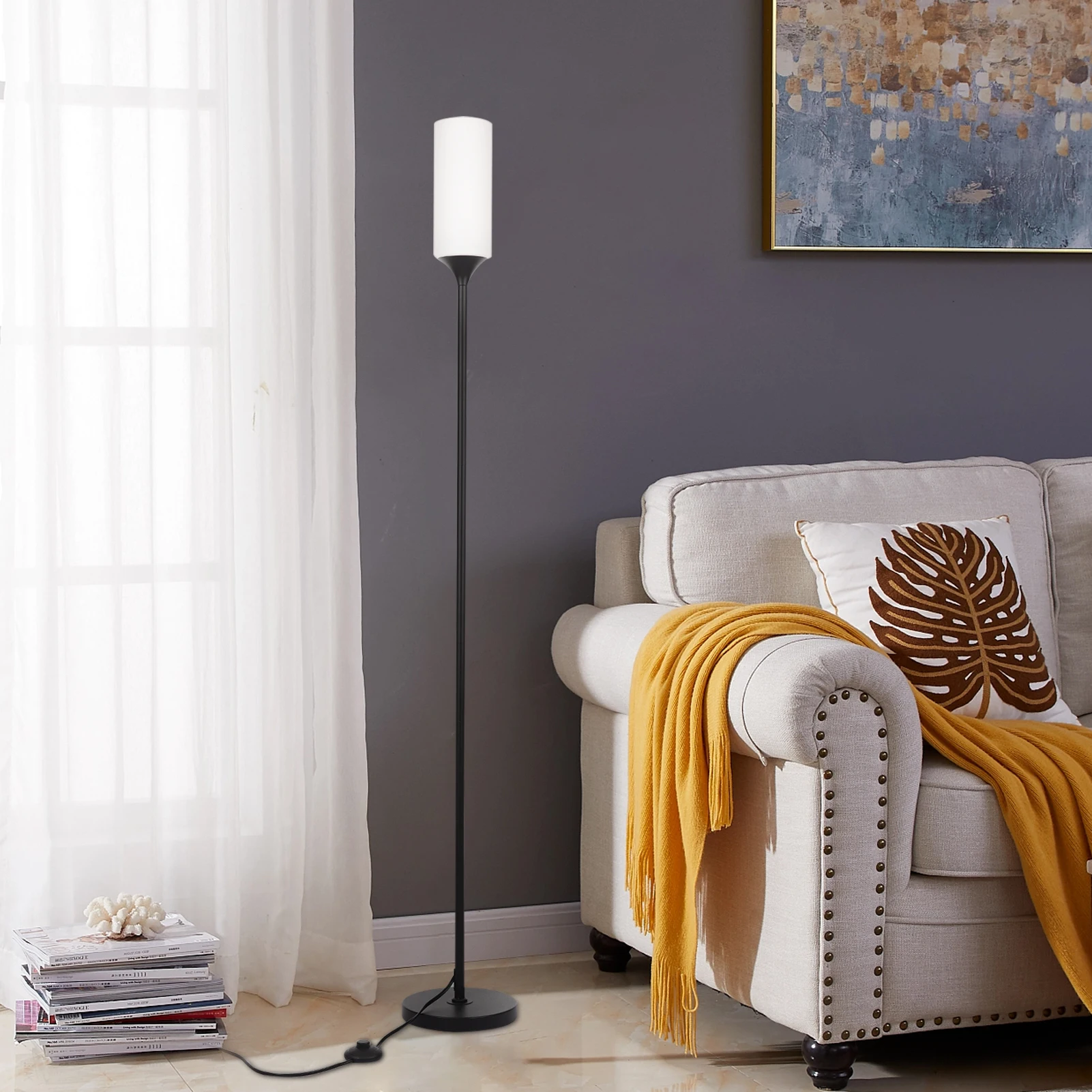 

Floor Lamp Modern E27 Floor Lamp Standing Simple Corner Standing Lamp Corner Light Reading Light Living Room Bedroom Office Lamp