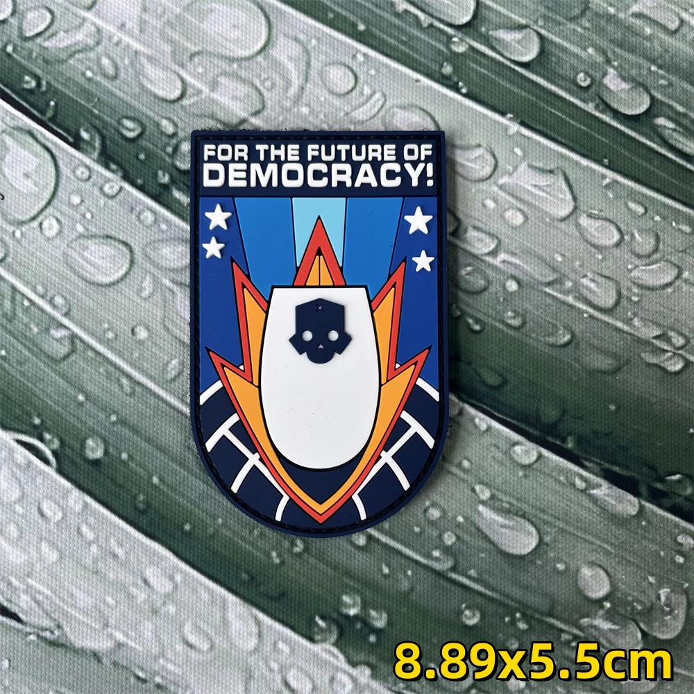 3d-наклейка на телефон с изображением черепа Хелла дайвера