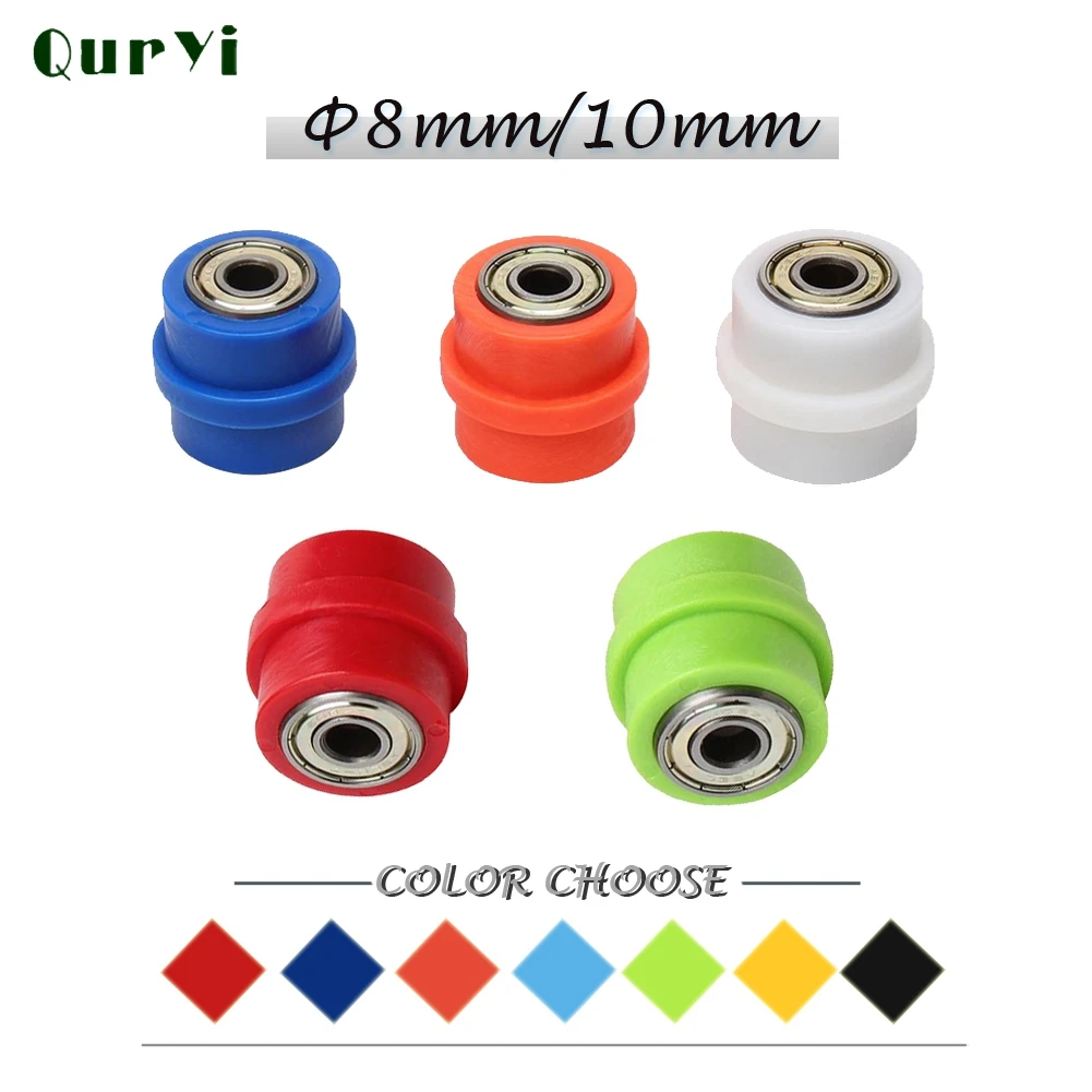 

Drive Chain 8/10mm Pulley Roller Slider Tensioner Wheel Guide For CRF YZF EXC RMZ KLX Enduro Dirt Bike Motorcycle Motocross