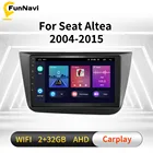 Автомагнитола 2 Din на Android для Seat Altea 2004-2015, Толедо 2004-2009 дюймов, экран 9 дюймов, GPS-навигация, мультимедийная аудиосистема, Авторадио