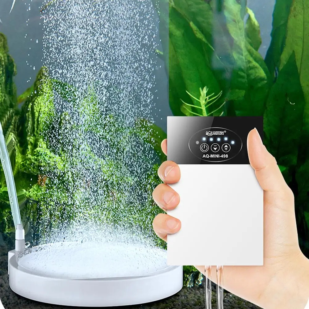 

NEW Household Portable Aquarium Fish Tank Oxygen Pump Low Noise Usb Rechargeable Lithium Battery Air Pump