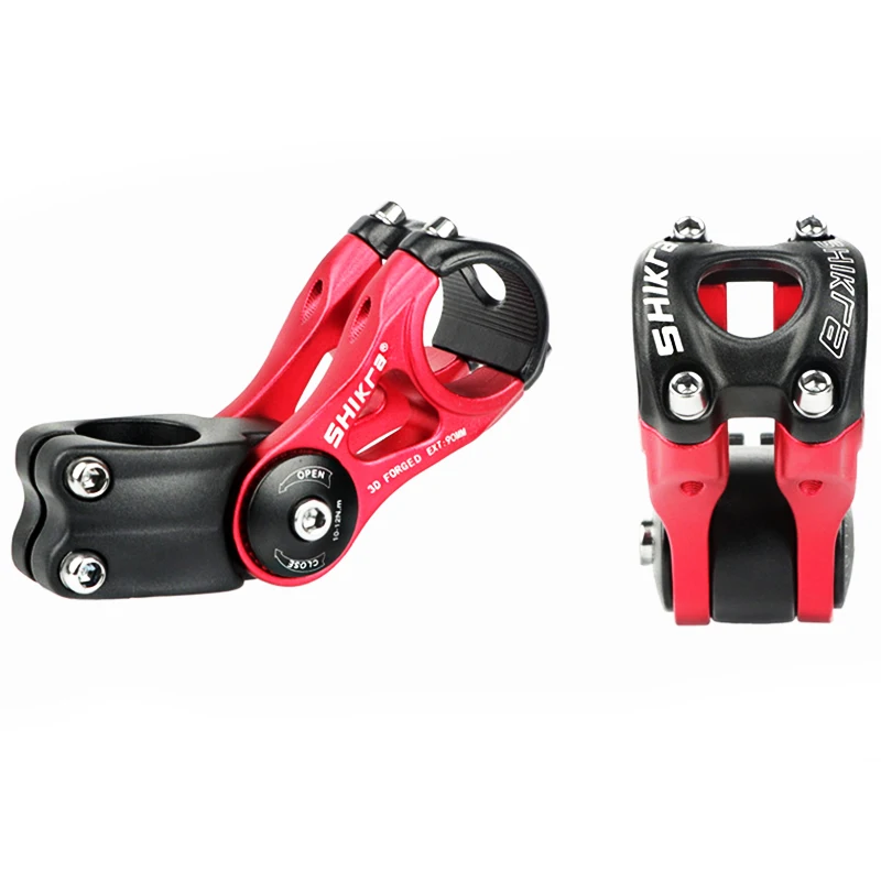 

Bicycle Adjustable Handlebar Stem Aluminum Alloy Heightening Handlebar Mountain Road Bicycle Faucet Riser 28.6*31.8mm Bike Stem