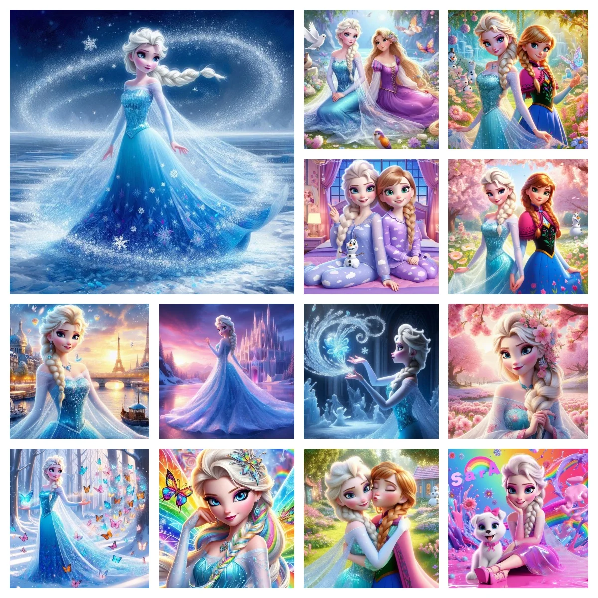 Набор для алмазной вышивки Эльза с мультяшными мотивами