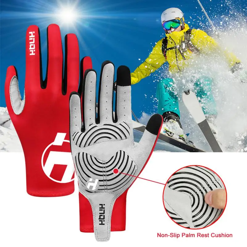 

Велосипедные перчатки HNQH с закрытыми пальцами, Нескользящие мотоциклетные перчатки для горного велосипеда, зимние велосипедные перчатки, ...