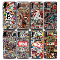 marvel characters comics phone case for samsung galaxy a90 a70 a60 a50 a40 a30 a20 a10 note 8 9 10 20 ultra 5g soft tpu case
