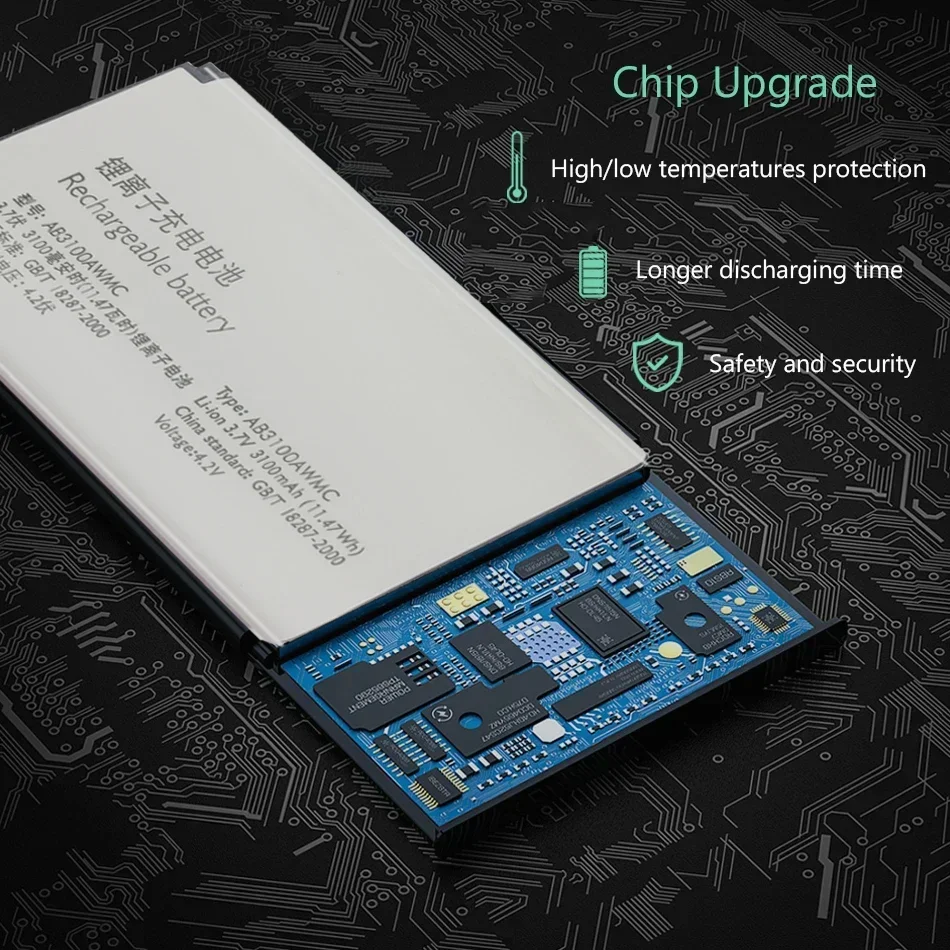 Аккумулятор для PHILIPS Xenium E180 E181 CTE180BK замена мобильного телефона 3100 мАч AB3100AWMT AB3100AWMC