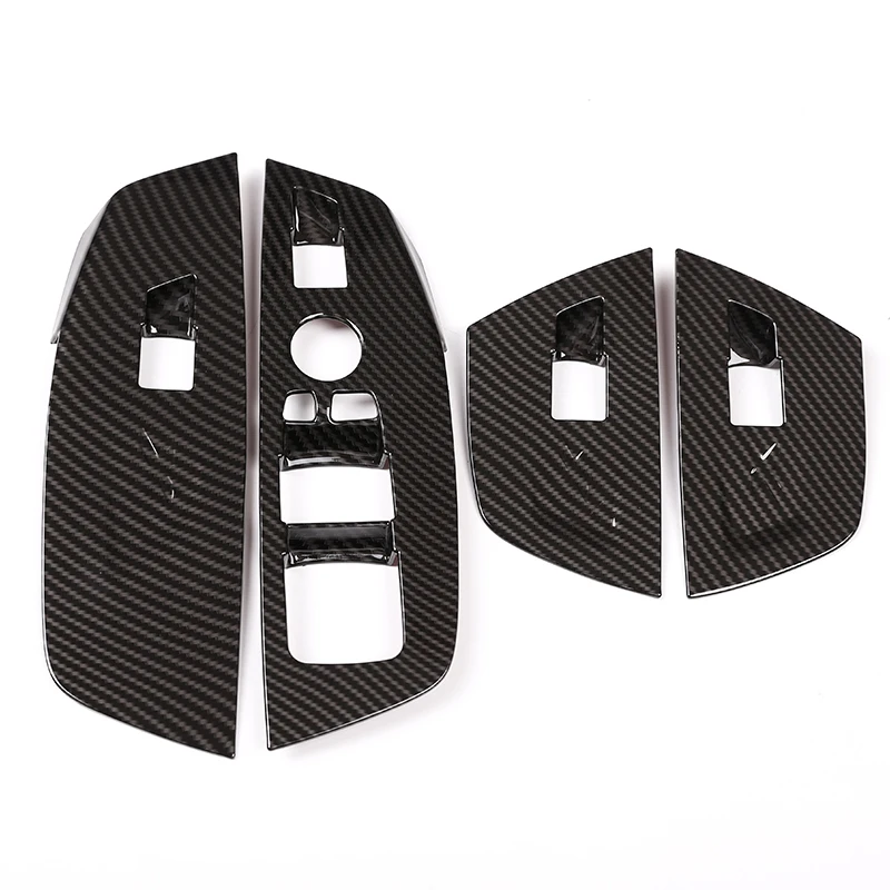 

4 шт. для BMW X3 G01 2018 2019 из углеродного волокна, стильные ABS оконные подъемники, украшение, крышка рамы, отделка, автомобильные аксессуары