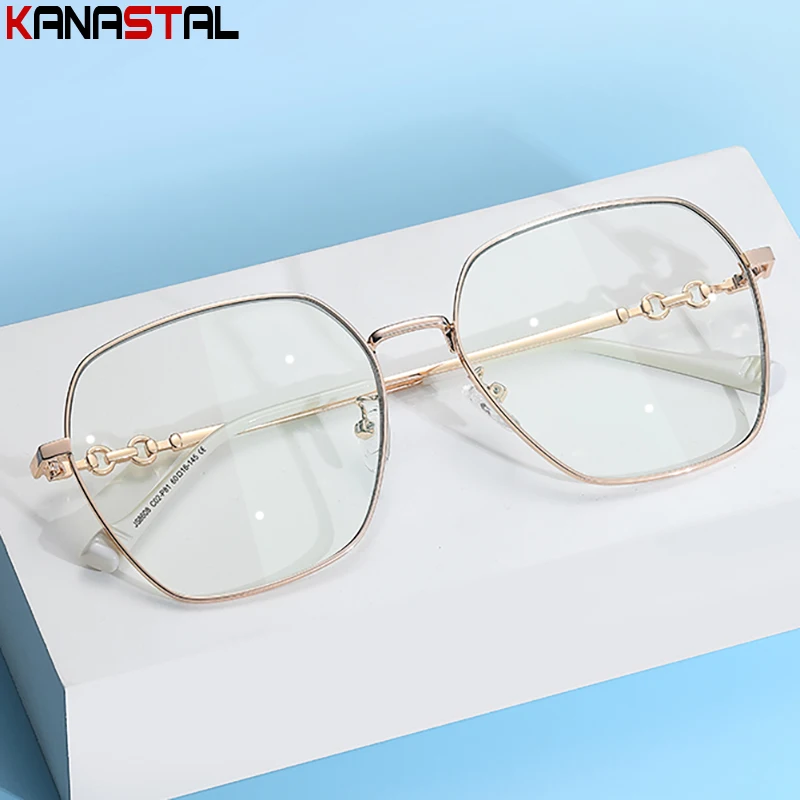 Очки женские многоугольные с защитой от сисветильник аксессуар в металлической