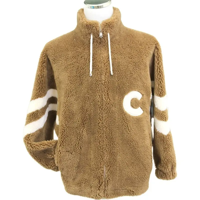 

Coffee Color Short Women's Winter Coats 2022 Letter C Women's Teddy Coat Overcoat Female Woman Jackets Super Hot Cold