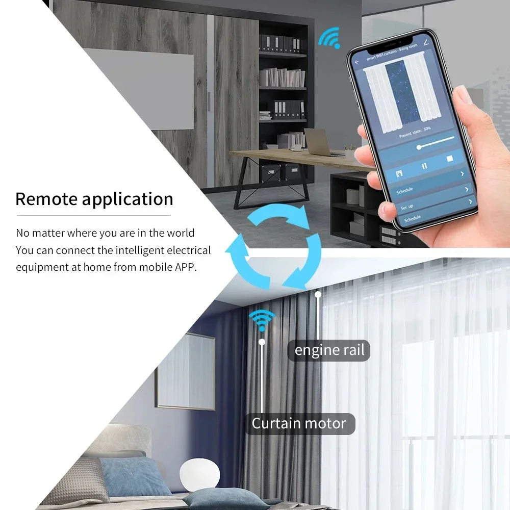 Смарт-двигатель TNCE с поддержкой Wi-Fi/Zigbee 22 5 см