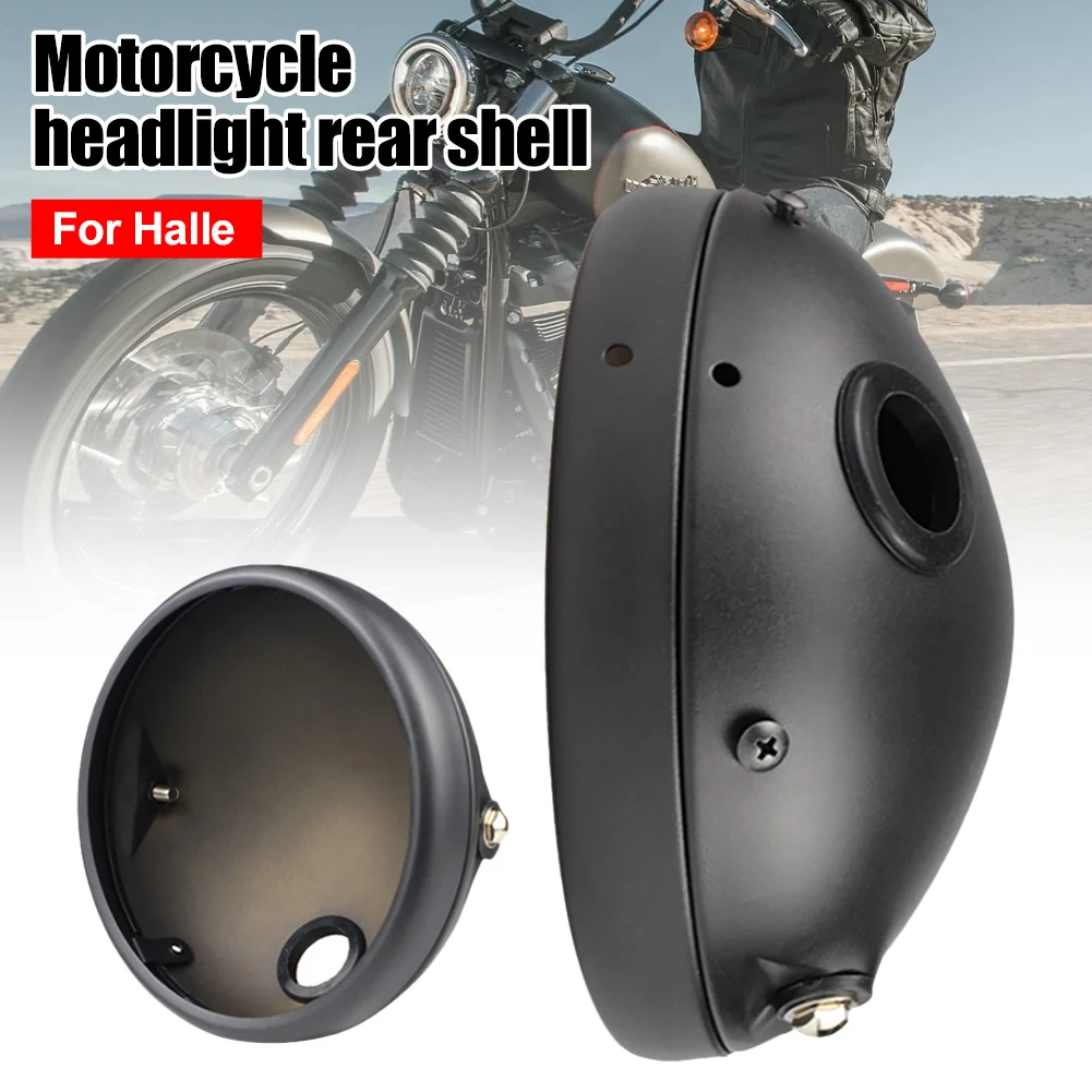 

7” 7INCH Motorcycle Headlight Cover For Harley LED Headlight Housing Adjustable Mount Bracket Universal Bucket Shell Lighthouse