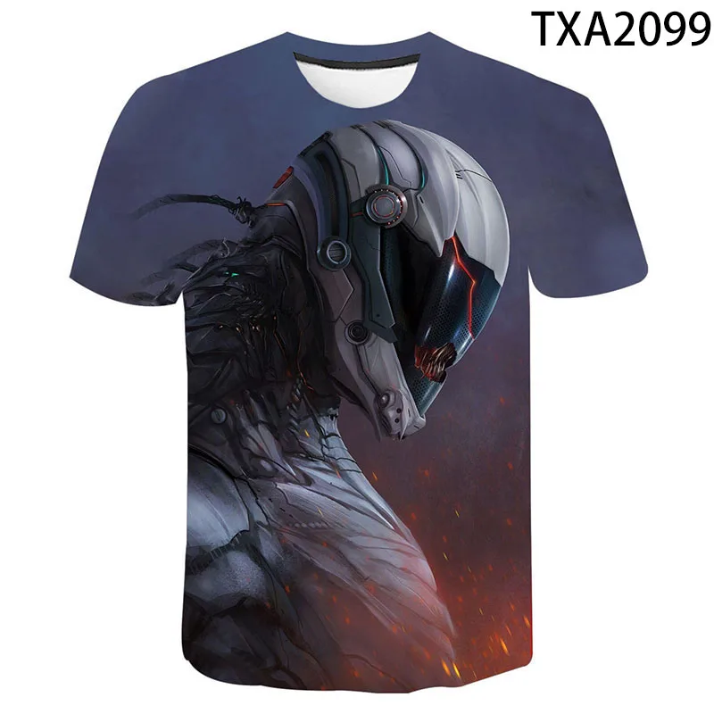 

Cyborg Pattern3D Print Streetwear Fashion T-shirt Boy Girl Kids Short Sleeve Casual Men Women Children Cool Tops 2022 Summer New