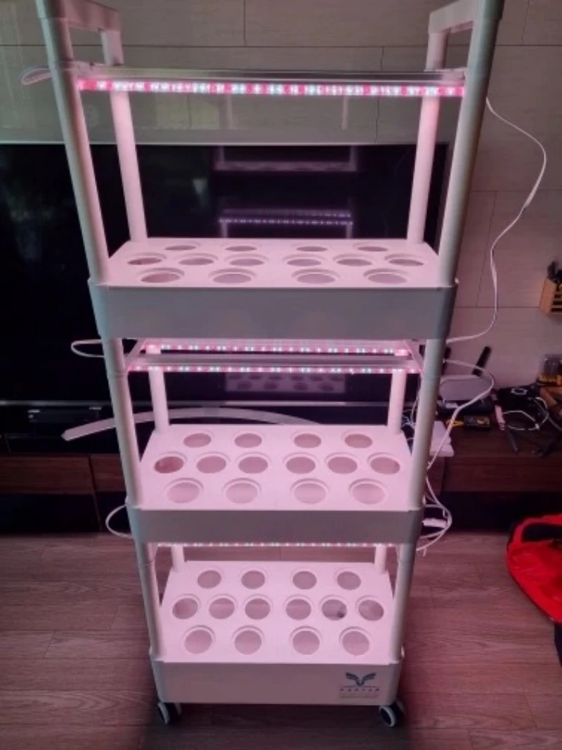 Система гидропонного выращивания 3 слоя с 42 отверстиями