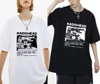 neu radiohead north america tour tshirt mens hip hop tshirt eu size men concert tee shirt black pure cotton short sleeve t shirt