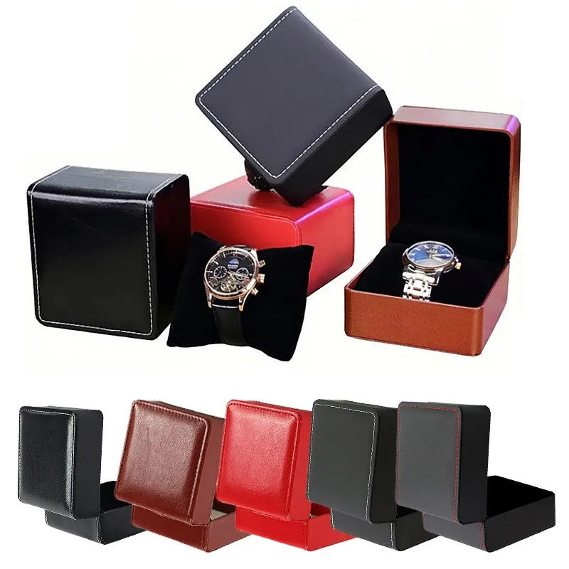 PU Leather Watch Box Exquisite Watch Display Gift Packaging Storage  Wristwatch Holder Caja Para Relojes Jewelry Organizer