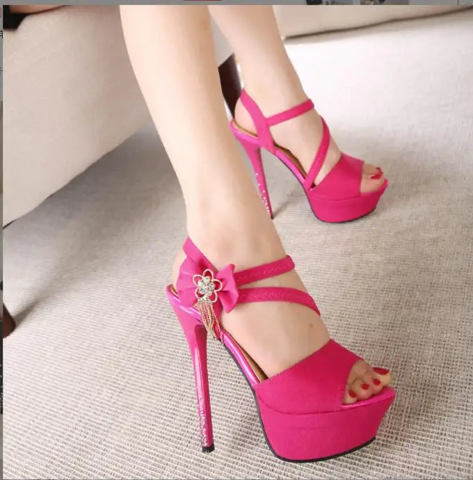 Summer Women Rhinestone high heel Sandals Bohemian Handmade Ladies Casual Comfortable flower Platform Pumps Sandals Shoes