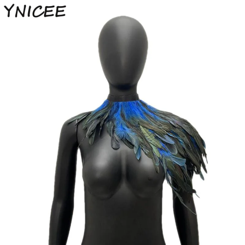 Y2k воротник-чокер на одно плечо в готическом стиле и панк женское свадебное