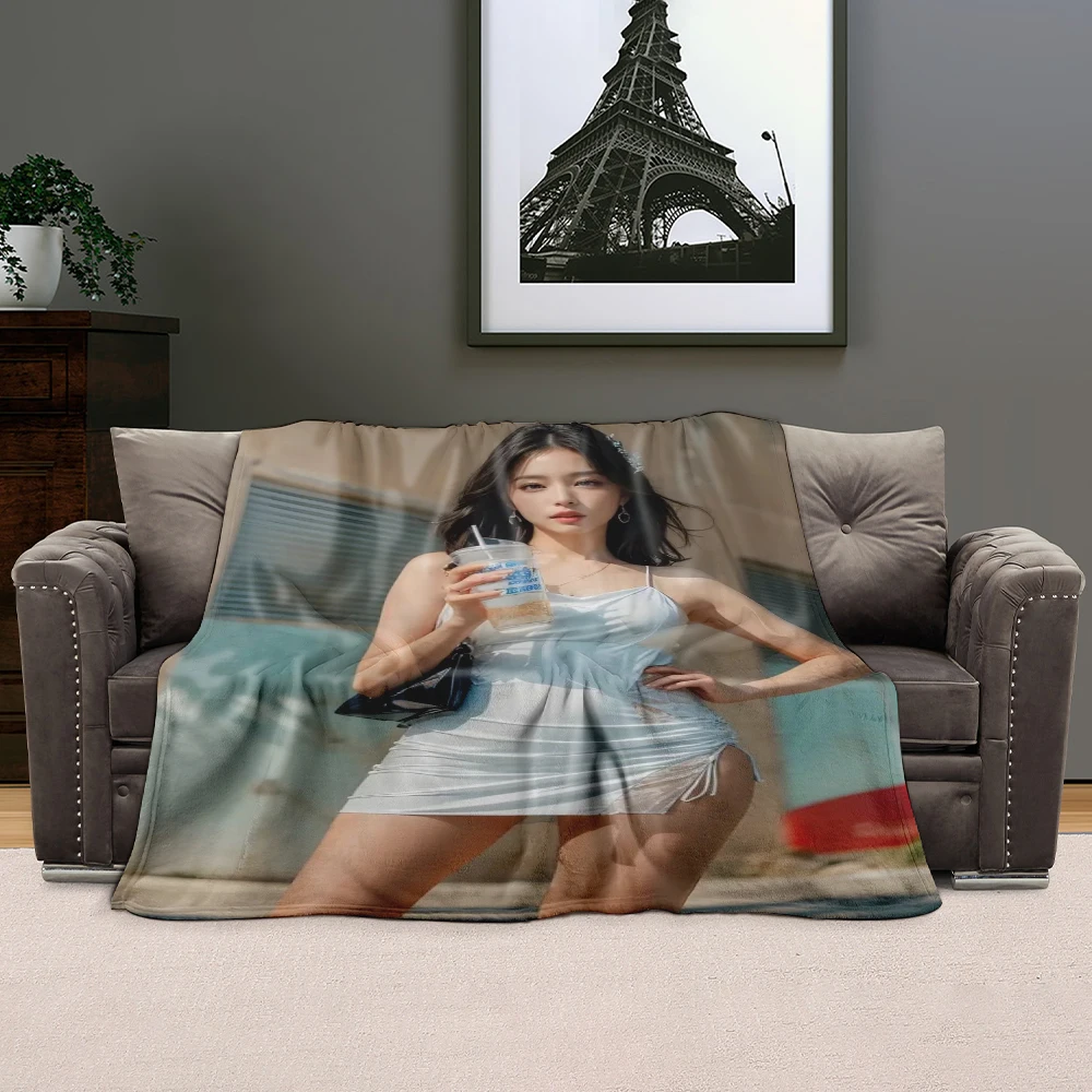 Красивое мягкое плюшевое одеяло льняное для гостиной спальни кровати дивана