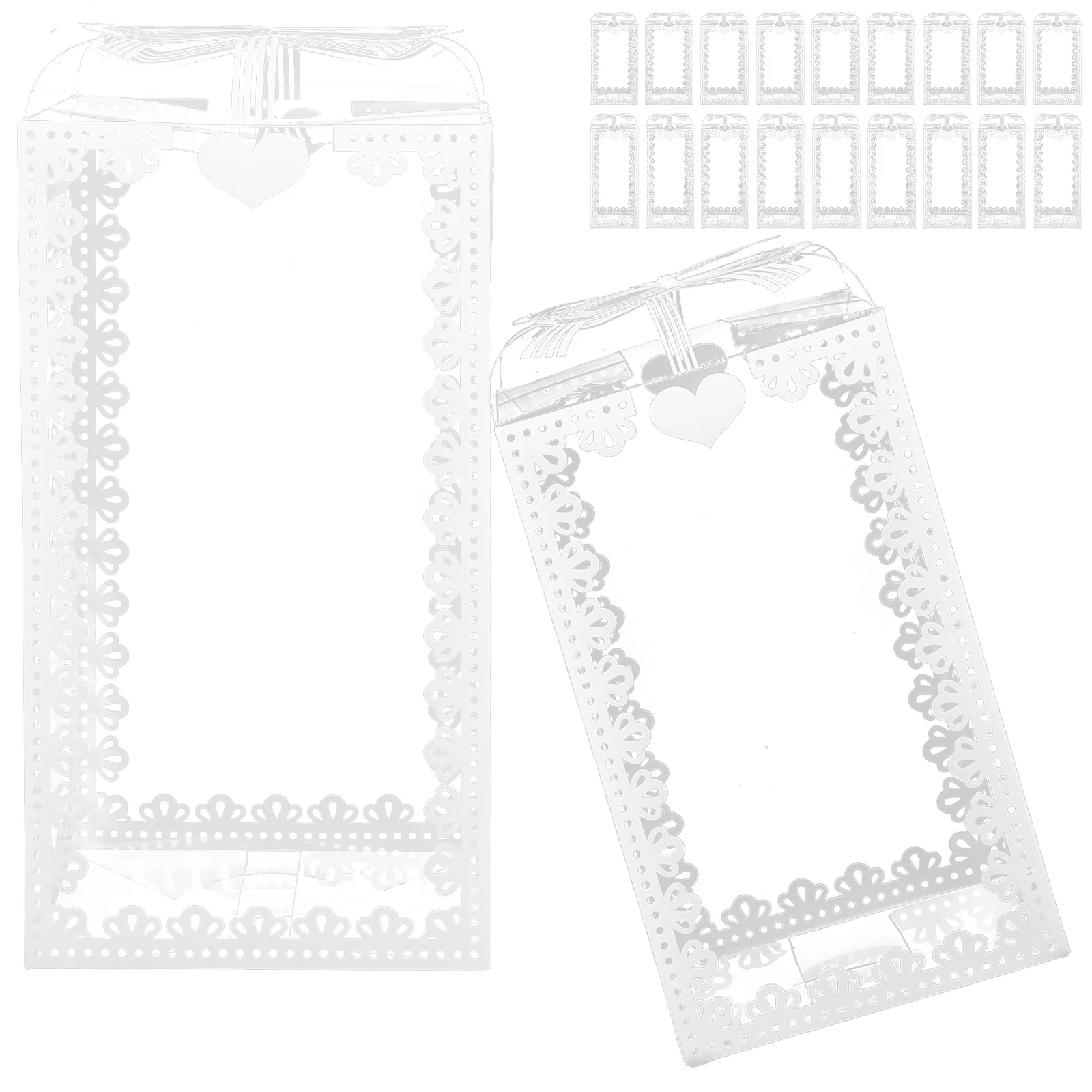 

20 Pcs Food Container Sweets Gift Holder Party Case Transparent Packaging Pvc Candy Organizer Chocolate Storage Portable