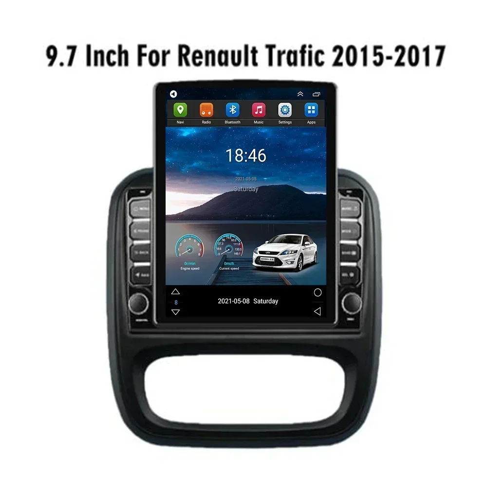 Для Renault Trafic 2014-2035 Opel Vivaro B Автомобильный мультимедийный плеер 4G Carplay 2 Din 9 7 "Экран