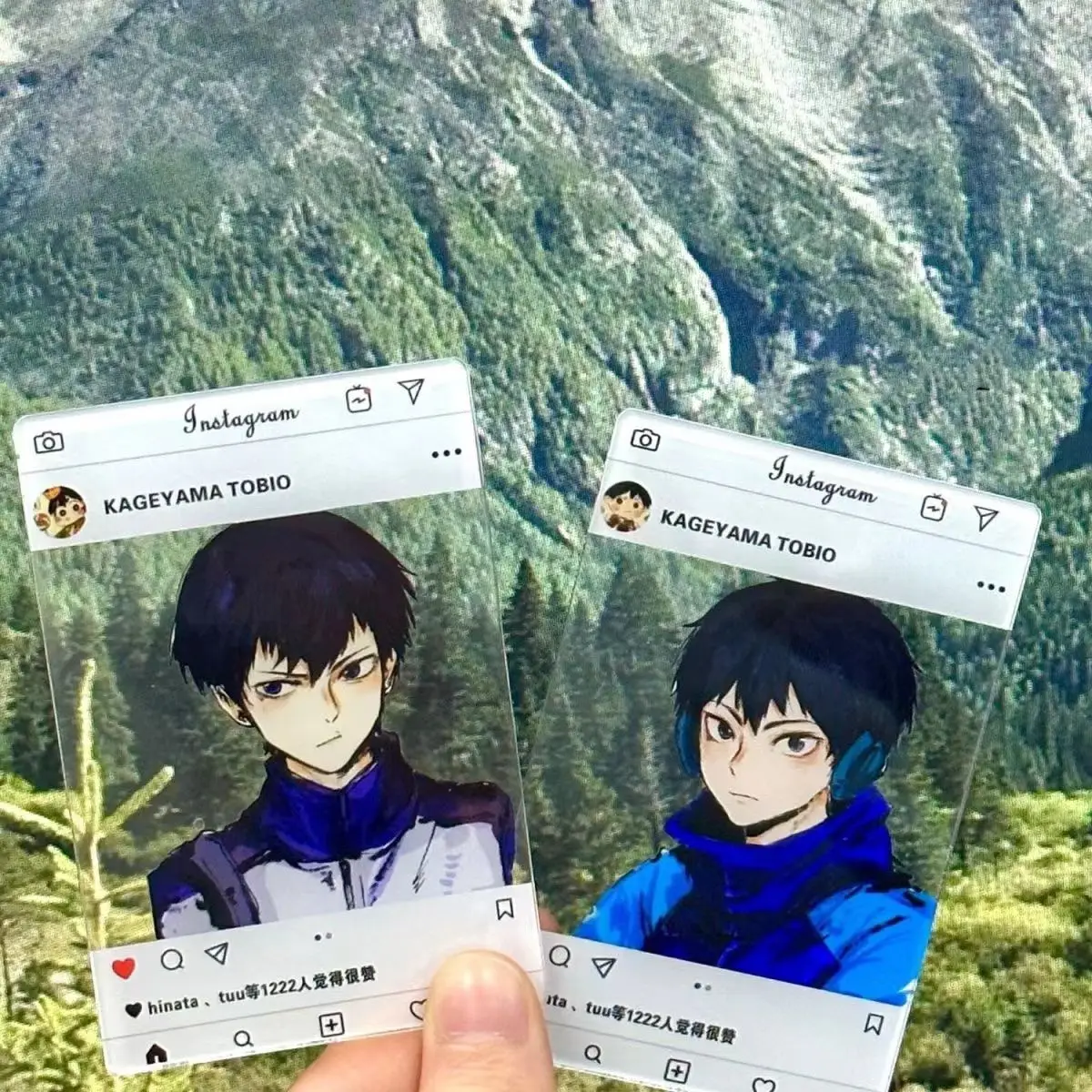 Аниме Хайкю!! Тобио Кагеяма Косплей Украсьте Фотокарточку Акриловый Бутамин