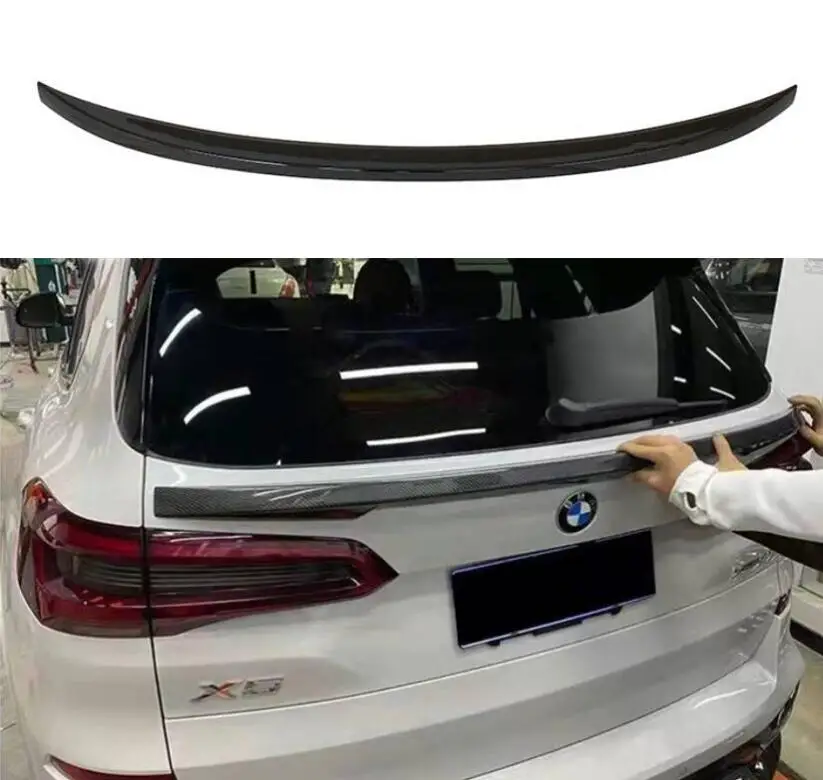 Блеск из АБС черный задний спойлер для губ крыла багажника BMW X7 G07 2020 2021 2022 |