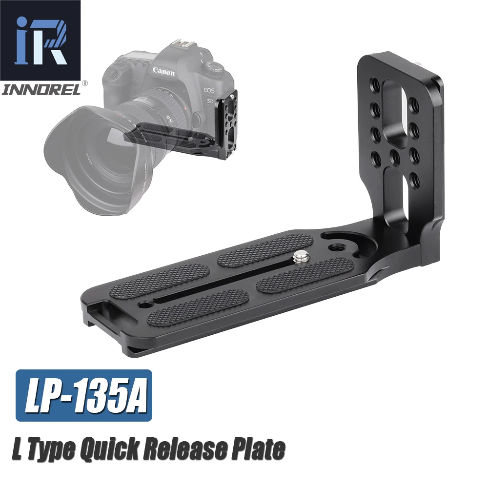 

INNOREL LP-135A Professional L-Type Quick Release Plate Fast Charging Vertical Holder Handle Specially for Arca-Swiss Standard