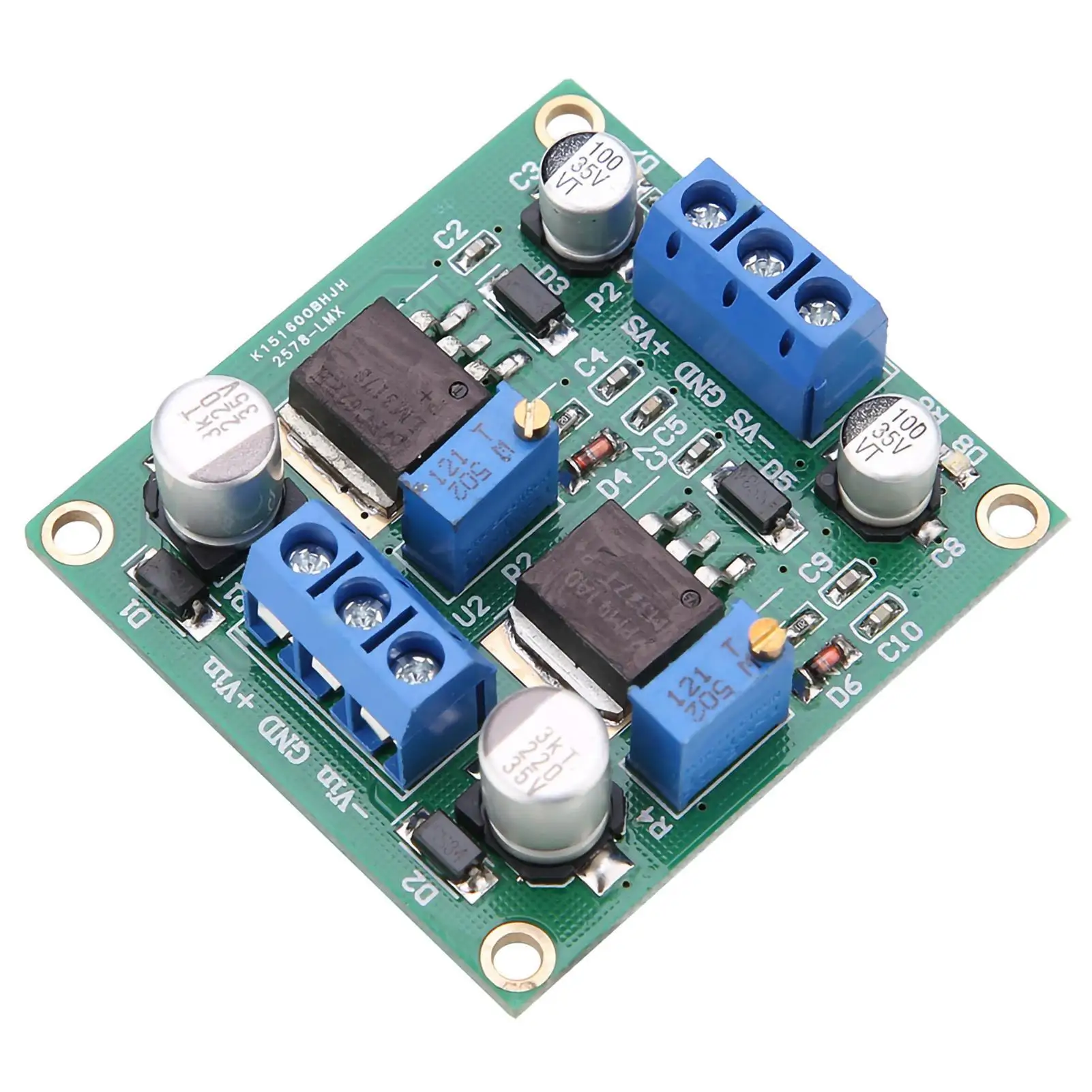 LM317/LM337 Регулируемый модуль регулятора напряжения — положительный и