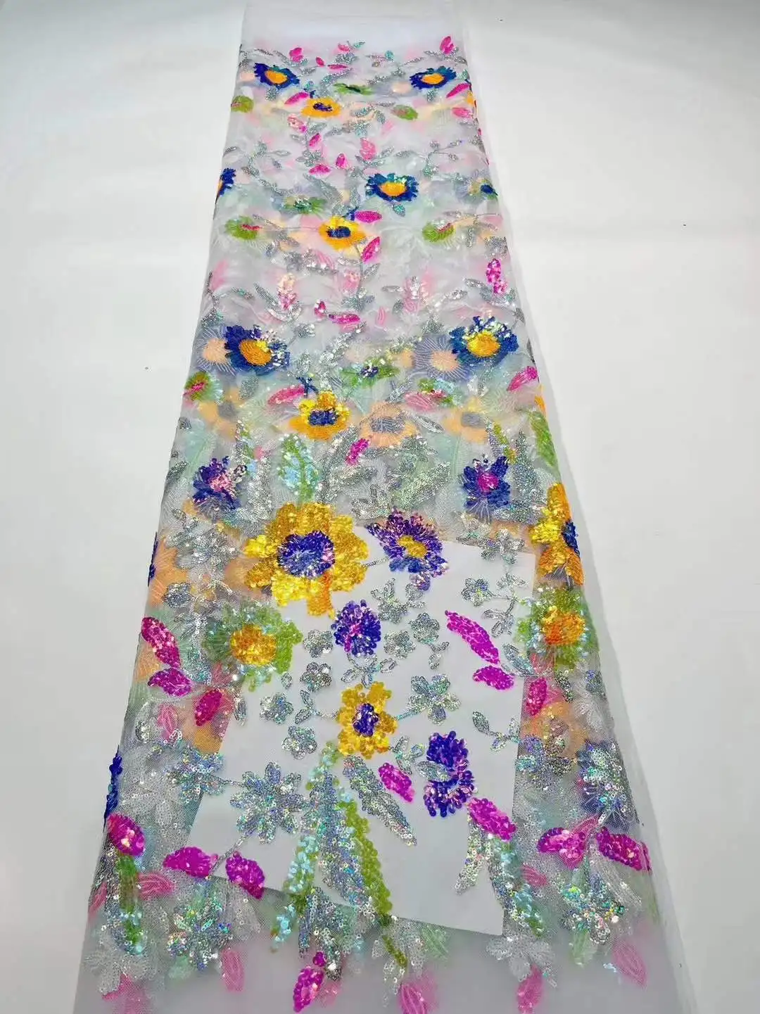 

Нигерийская французская кружевная ткань с блестками, вышитая модель 2023, африканский тюль, сетчатая кружевная ткань для женского шитья