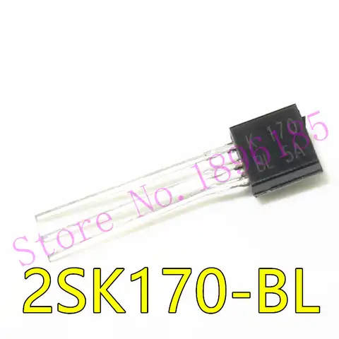 Прямой транзистор 2SK170-BL K170BL TO-92, усилитель звука с низким уровнем шума