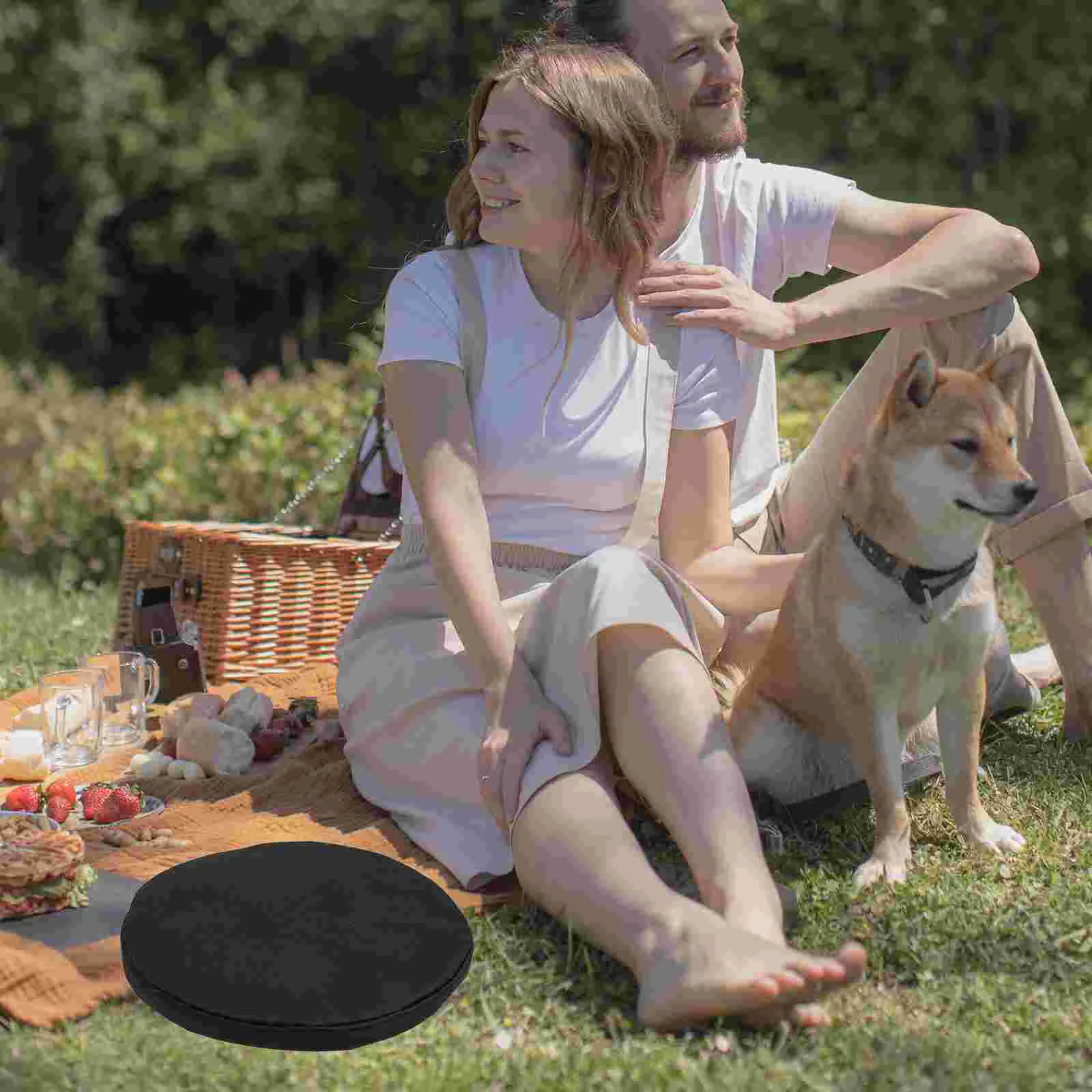 

Stool Cushion Chair Round Seat Cover Camping Cushions Portable Collapsible Covers Folding Circle Pad Slipcover Washable