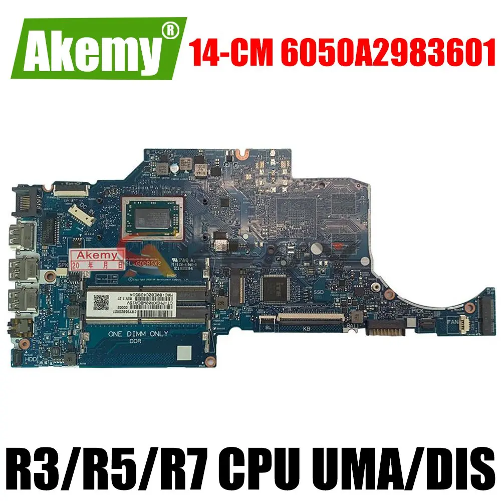 

L23393-601 For HP 14-CM Laptop Motherboard L23394-001 Notebook mainboard W/ 6050A2983601 R3 R5 R7 CPU