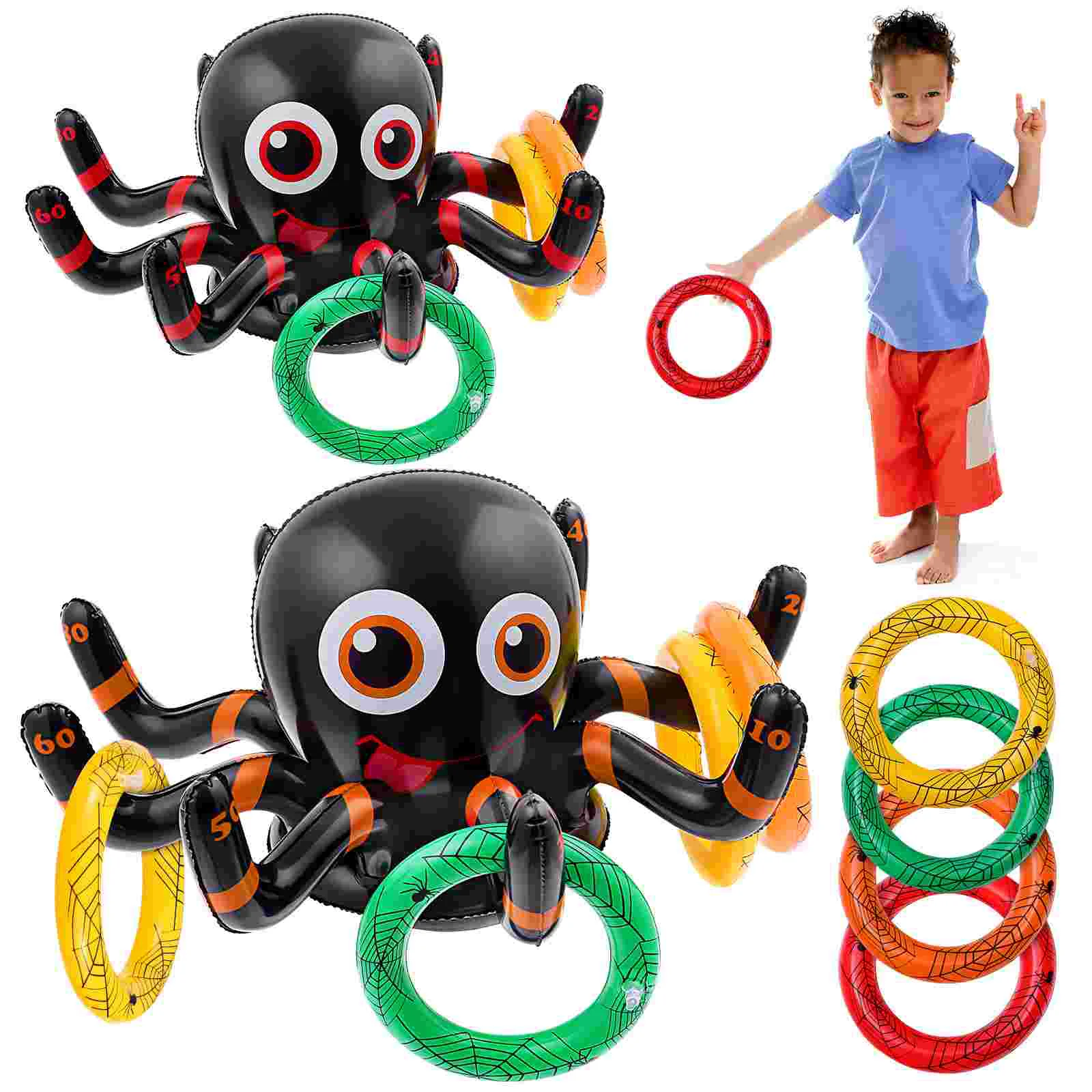 

Ring Toss Game Spidergames Adults Carnival Rings Kids Inflatable Witch Hat Tack Inflatables