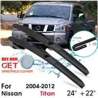 car wiper blade front window windshield rubber silicon refill wipers for nissan titan 2004 2012 lhdrhd 2422 car accessories