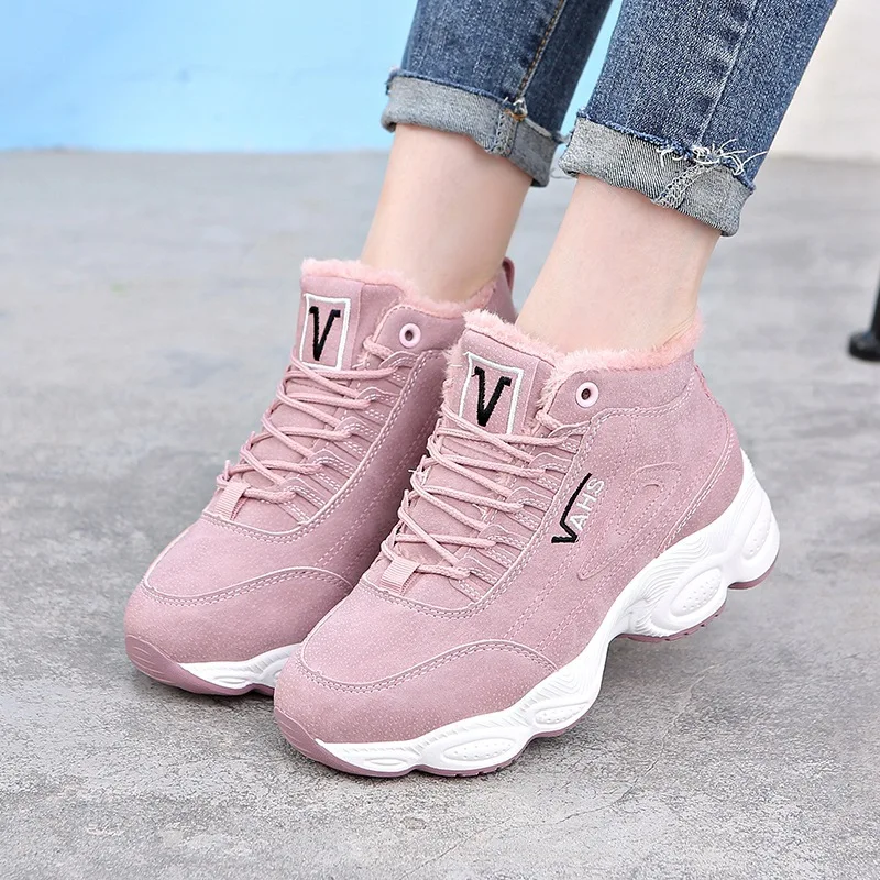 

Casual Shoes Women Winter Vulcanize Shoes Short Boots Women Keep Warm Comfortable Outdoor Sneaker Leisure Shoe Zapatillas Mujer